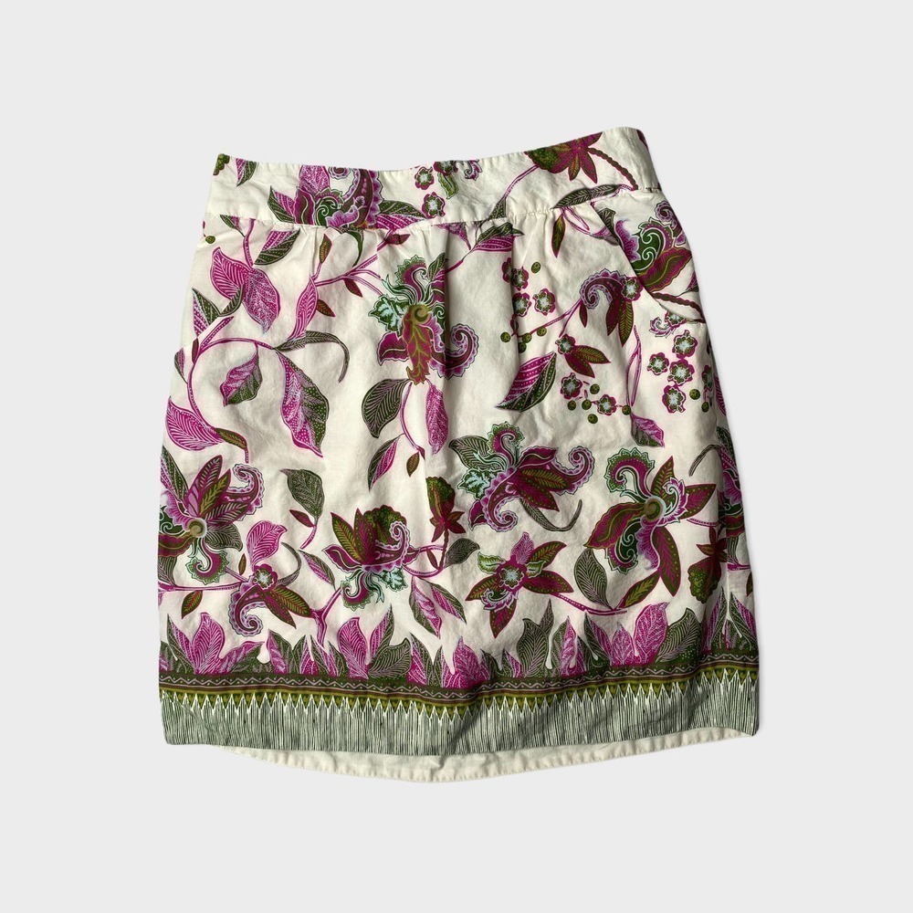 ANTHROPOLOGIE | Edme & Esyllte Royal Poinciana Skirt Size Extra Small
